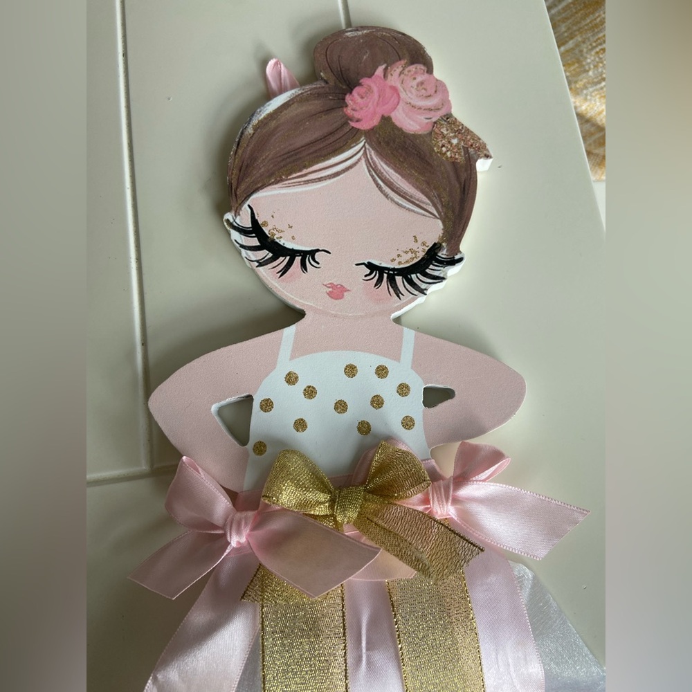 Hobby Lobby Gold and Pink Wall Decor